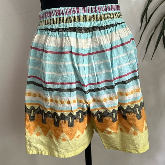 Pearl & Caviar Aztec tribal zakar print high waisted cotton shorts xs/Small - Picture 10 of 11